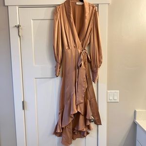 Zimmermann silk wrap dress